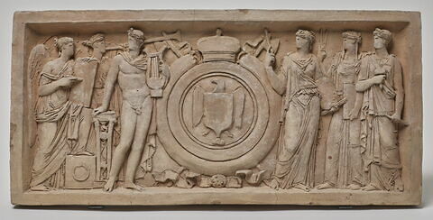 Apollon et les Arts entourant les armes de l'Italie, image 1/1
