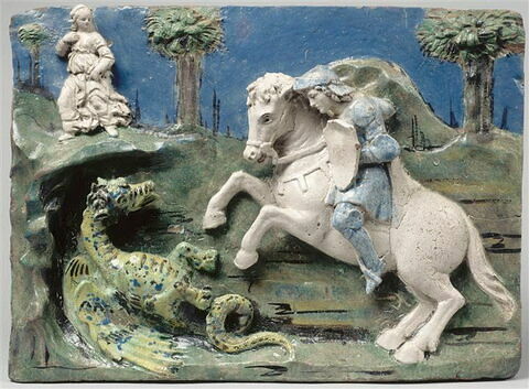 Saint Georges combattant le dragon, image 1/2