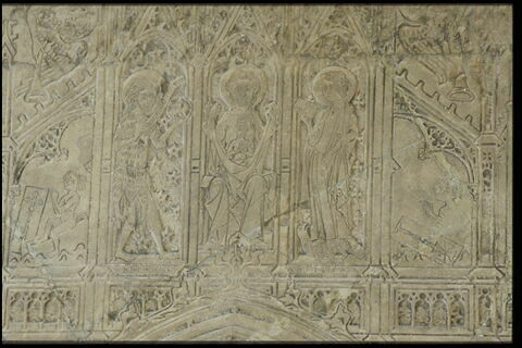 Dalle funéraire gravée de Jean Casse, chanoine et chancelier de la cathédrale de Noyon (+1350), image 8/8