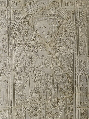 Dalle funéraire gravée de Jean Casse, chanoine et chancelier de la cathédrale de Noyon (+1350), image 5/8