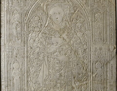 Dalle funéraire gravée de Jean Casse, chanoine et chancelier de la cathédrale de Noyon (+1350), image 6/8