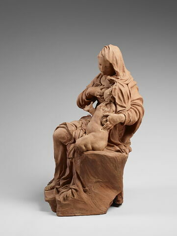 Vierge assise allaitant l'Enfant, image 3/6