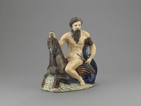 Statuette : Neptune sur un cheval marin, image 4/4