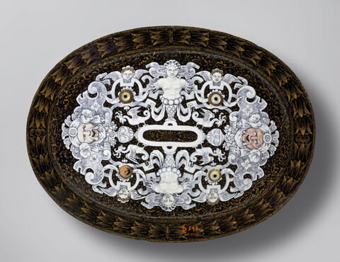 Plat ovale : La Rencontre entre David et Abigaïl, image 3/6