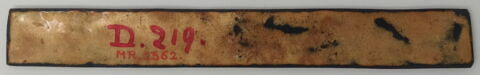 Plaque : La Chasse au sanglier, d'un ensemble de trois plaques des 