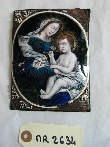 Plaque : La Vierge à l'Enfant, image 3/6