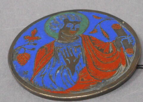 Plaque circulaire d'un ensemble de 3 : saint Jean