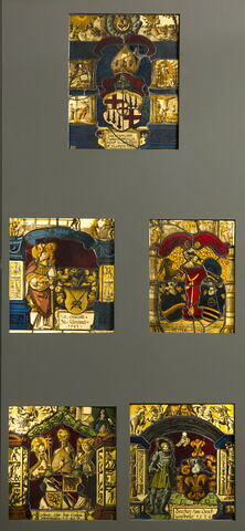 Panneau rectangulaire aux armes de Gebhard II Dornsperger, abbé de l'abbaye bénédictine de Petershausen (Constance) de 1526 à 1556, image 2/2