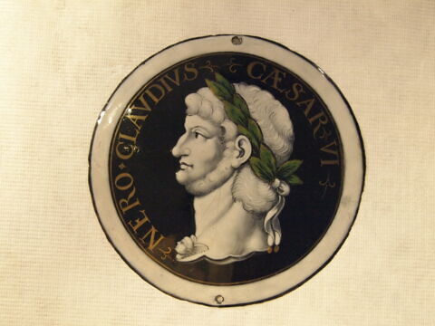 Plaque circulaire  : Néron, d'une série de douze (MRR 260 à 271)
