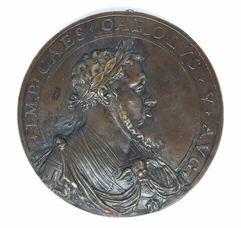 Médaille : Charles-Quint (1500-1558) / Philippe II à cheval