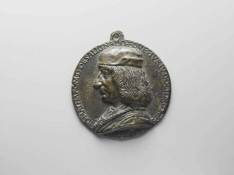 Médaille : Matheron Jean de, chambellan du roi Charles VIII / Jean Matharon en armure