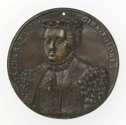 Médaille : Catherine d'Autriche, reine de Pologne, image 1/2