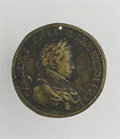 Médaille : Henri II et Catherine de Médicis / Charles IX, image 2/2