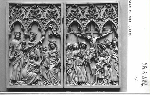 Diptyque : l'Adoration des Mages ; la Crucifixion, image 5/5
