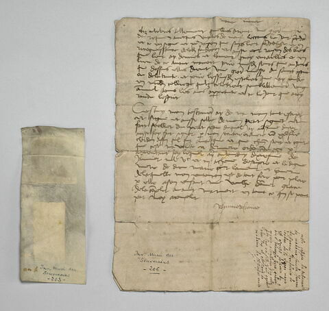 Copie du testament de Jeanne de France, signée par elle, image 2/3