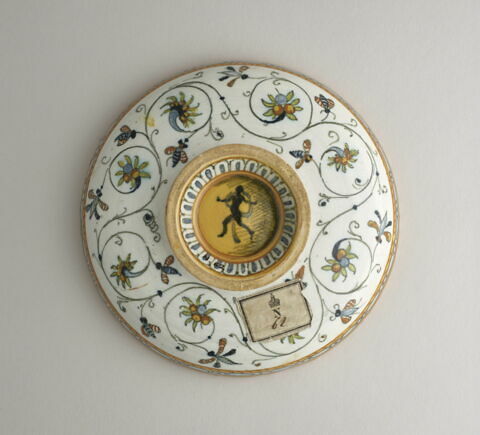 Coupe ronde : Amour sur un dauphin, image 2/2
