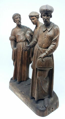 Bas-relief : groupe de trois personnages dans le style du XVIe siècle, image 2/4
