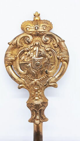 Clé de chambellan en bronze doré, image 2/6