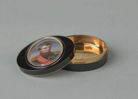 Tabatière ronde : Napoléon Ier