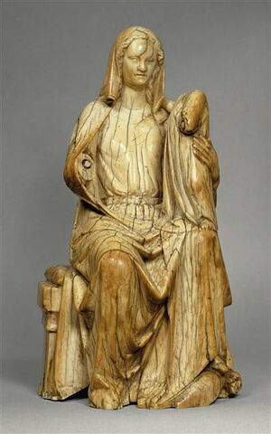 Statuette : Vierge à l'Enfant trônant, image 1/7