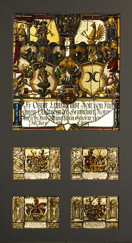 Panneau rectangulaire aux armes de Joseph-Christoffel An der Allmend et de Maria-Elisabetha Segesser von Brunegg, son épouse, image 2/2