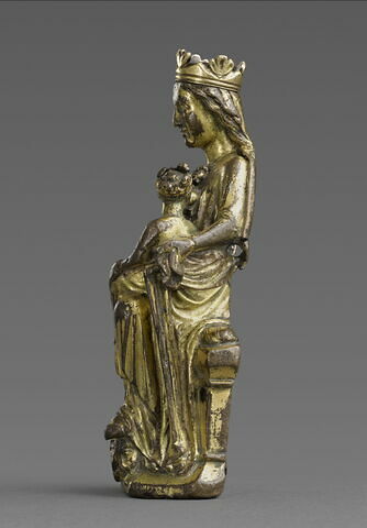 Statuette : Vierge allaitant l'Enfant, image 3/7