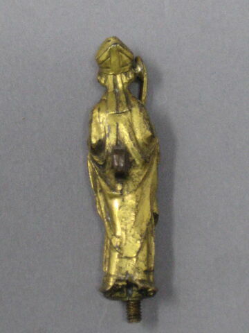 Statuette d'un ensemble de douze provenant d'une châsse : évêque, image 2/3