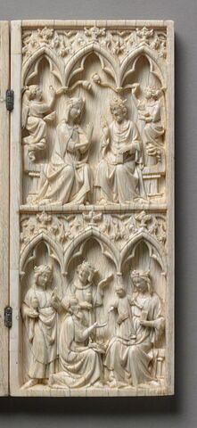 Diptyque : Nativité ; Adoration des mages ; Crucifixion ; Couronnement de la Vierge, image 4/5