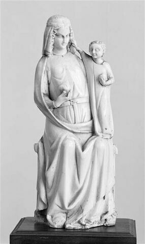 Groupe d'applique : Vierge à l'Enfant trônant, image 1/1