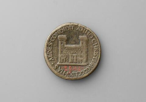 Médaille : le pape Paul II (1464-1471) / le palais de Venise à Rome., image 2/2