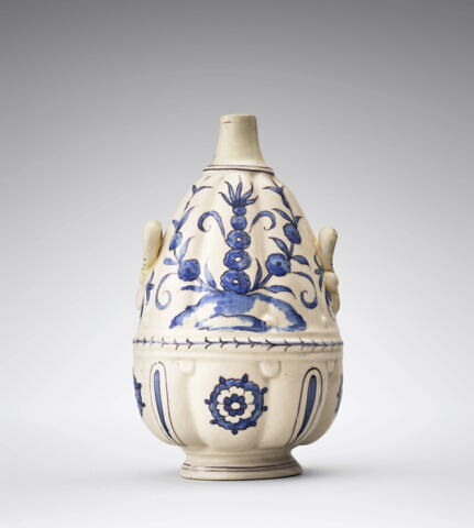 Vase côtelé à deux anses, image 1/8