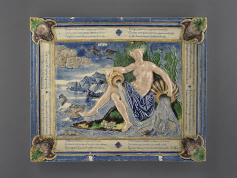 Plaque rectangulaire : Allégorie de l'Eau, image 1/12