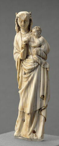 Statuette : Vierge à l'Enfant debout, image 2/5