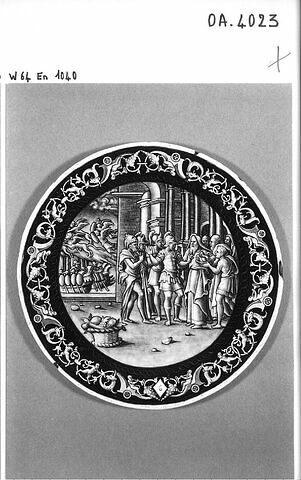 Assiette : Les Argonautes chez le roi Phinée, du service de Mesmes : Histoire de Jason (OA 4021 à OA 4024), image 5/5