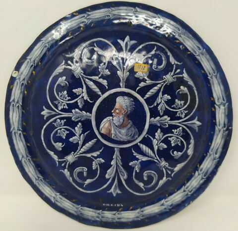Assiette : Adam et Eve après la faute, image 2/2