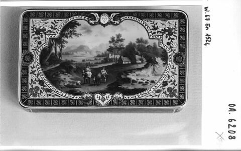 Tabatière avec décor de paysage, image 2/2