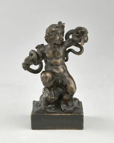 Statuette : Hercule enfant étouffant un python