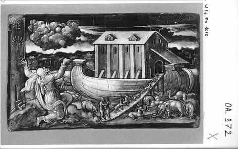 Plaque : L'Entrée dans l'arche de Noé, image 3/3