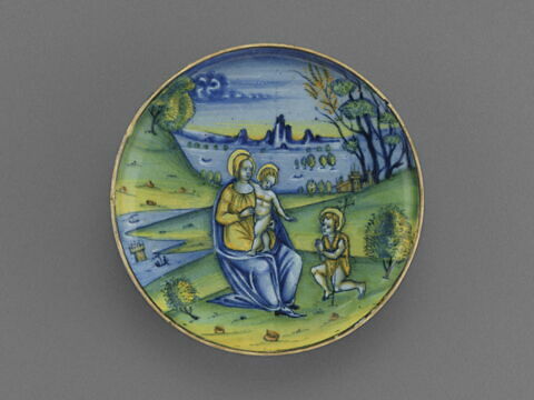 Coupe : la Vierge à l'Enfant avec saint Jean Baptiste