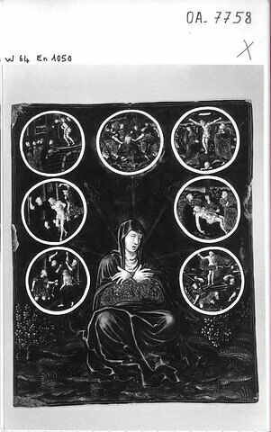 Plaque : La Vierge des sept douleurs