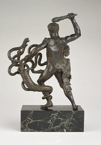 Groupe sculpté : Hercule et l'hydre, image 5/6