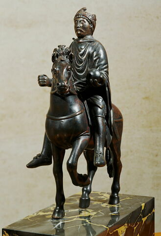 Statuette Equestre De Charlemagne Ou De Charles Le Chauve Louvre Collections