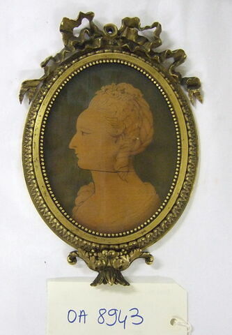 Portrait en marqueterie d'une paire : Marie-Antoinette