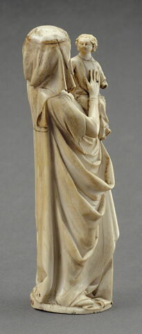 Statuette : Vierge à l'Enfant, image 3/4