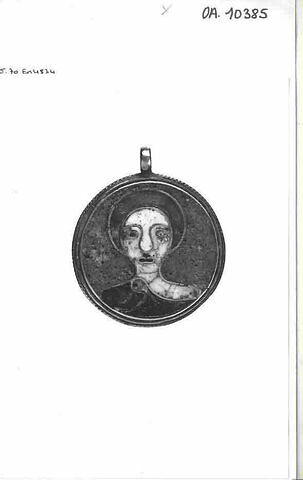Médaille circulaire : personnages en buste, image 1/1