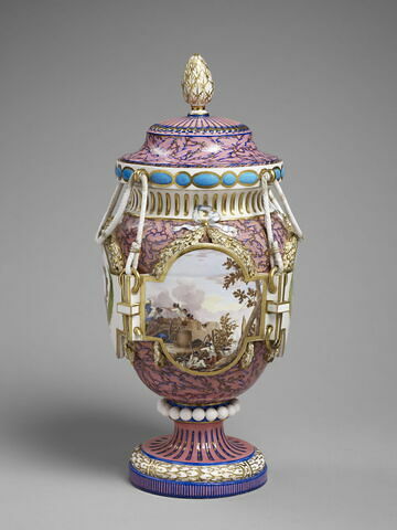 Vase "antique ferré", dit "de Fontenoy" ou "à cordon", d'une paire (OA 10593)
Manufacture de Sèvres