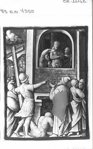 Plaque : La Présentation au peuple, d'une série de dix "La Passion du Christ" (OA 11134 à OA 11143)