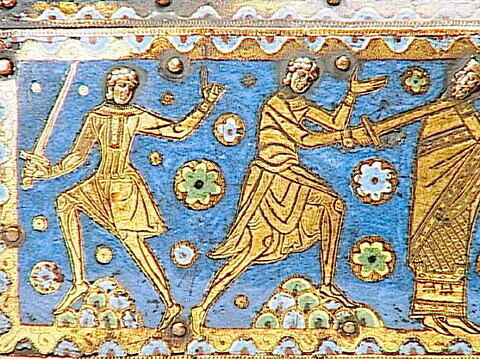 Châsse : Assassinat et ensevelissement de saint Thomas Becket, image 4/4