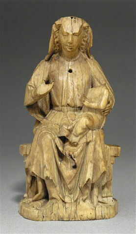 Statuette : Vierge à l'Enfant trônant