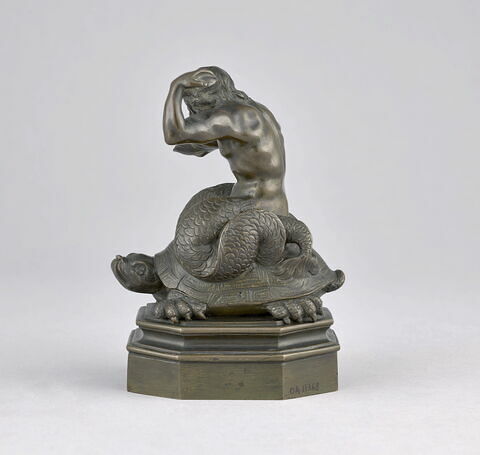 Statuette : Triton chevauchant une tortue, image 5/9